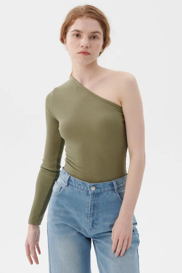 Storets Levi One Shoulder Top Women Tops Storets Levi One Shoulder Top Women Tops