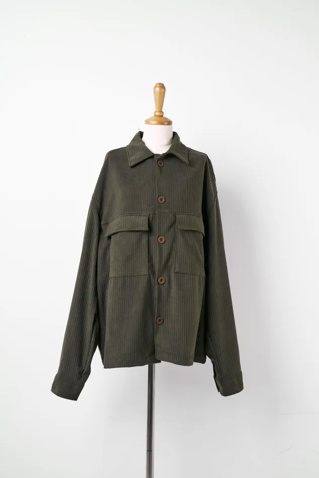 Storets Madison Oversized Cord Jacket Women Shirts and Blouses