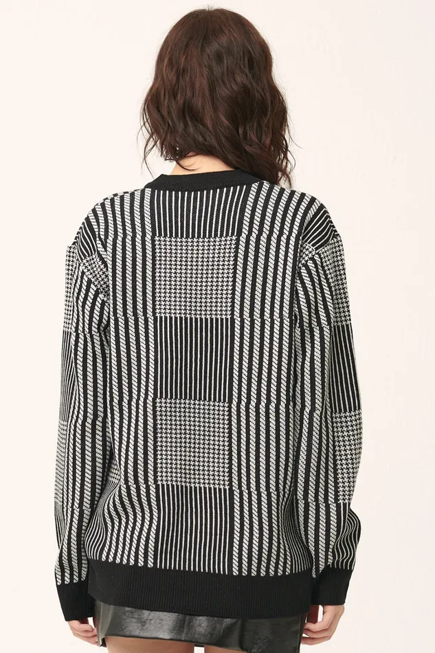 Storets Madison Sweater In Plaid Women Sweaters and Knitwears Storets Madison Sweater In Plaid Women Sweaters and Knitwears