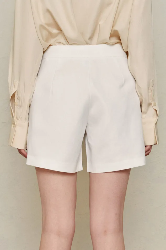 Storets Recycled Poly Pintucked Shorts Women Shorts