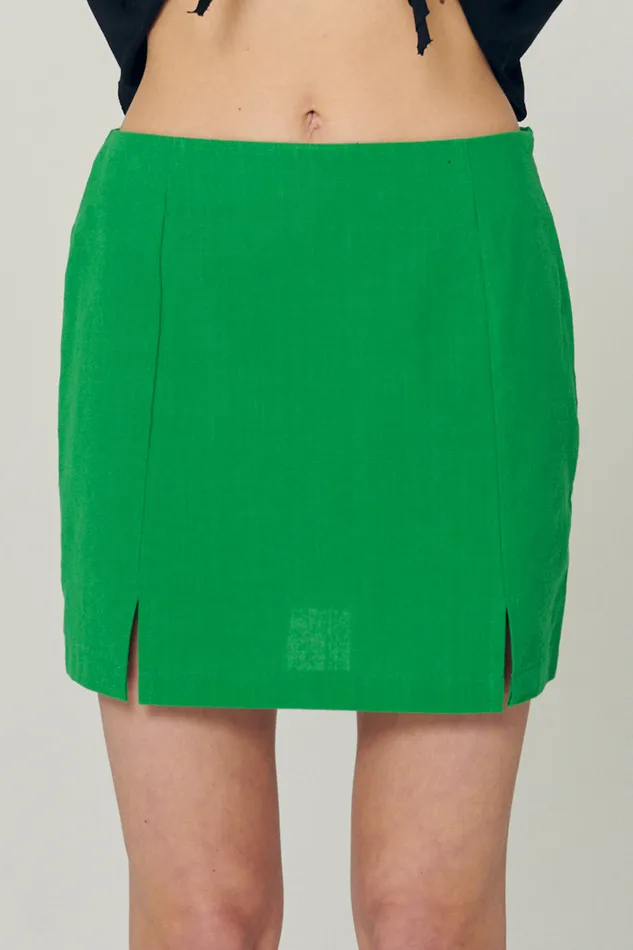 Storets Sabrina Slit Mini Skirt Women Skirts