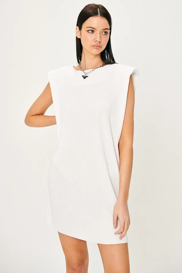 Storets Sahara Sleeveless Plisse Dress Women Mini Dresses