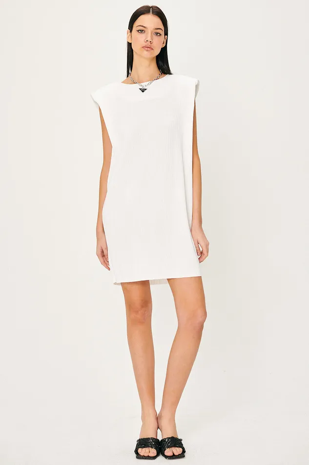 Storets Sahara Sleeveless Plisse Dress Women Mini Dresses