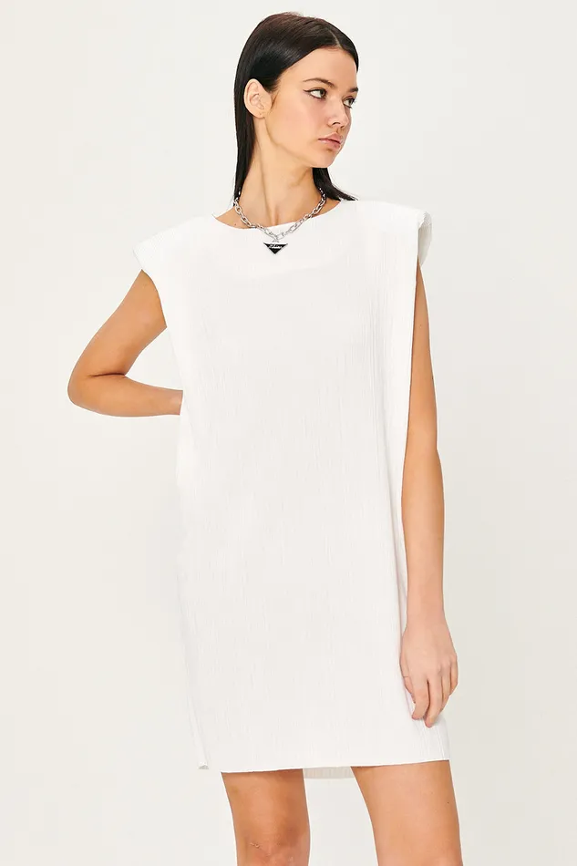 Storets Sahara Sleeveless Plisse Dress Women Mini Dresses