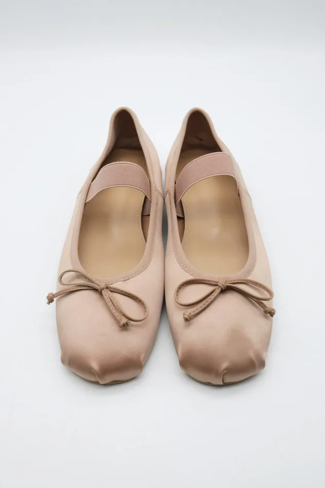Storets Sidney Satin Ballet Flats Women Shoes