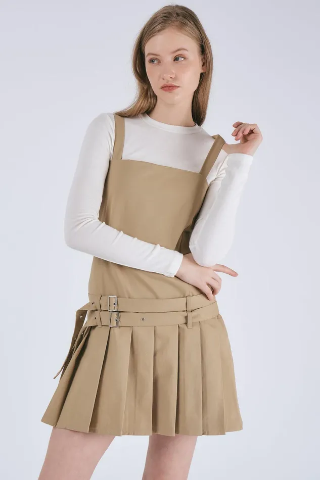 Storets Taylor Pleated Hem Dress Women Mini Dresses Storets Taylor Pleated Hem Dress Women Mini Dresses