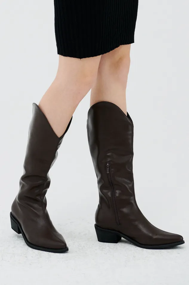 Storets Zei Pleather Western Boots Women Shoes