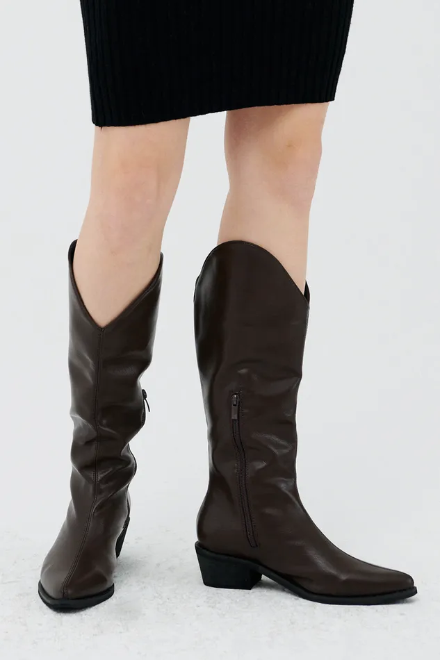 Storets Zei Pleather Western Boots Women Shoes