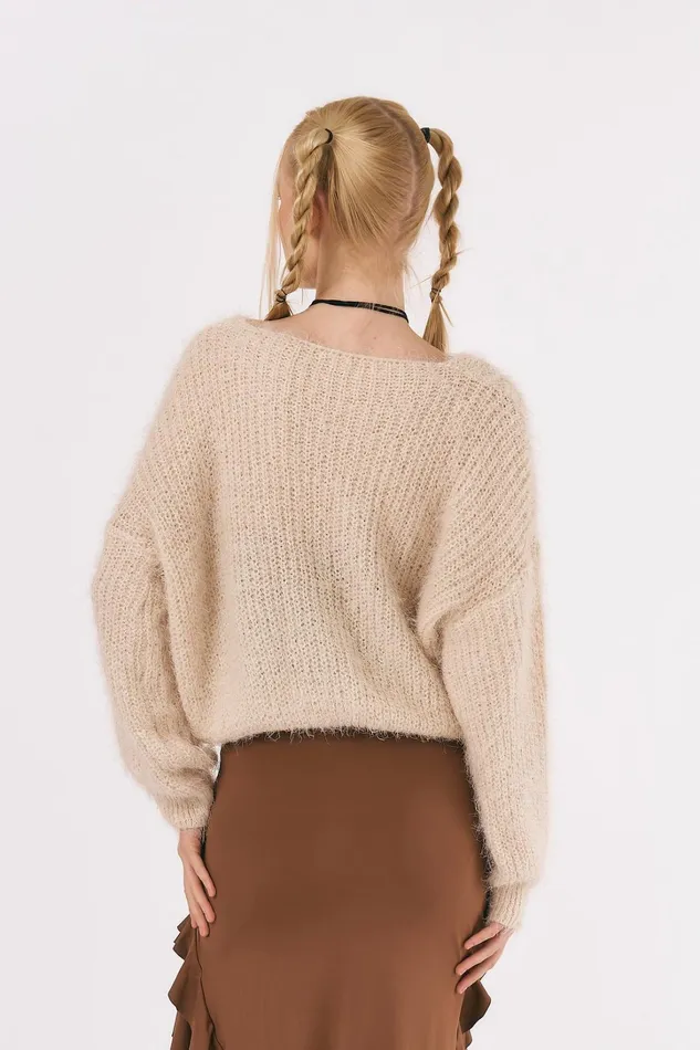 Storets Zoe Fuzzy Sweater Top Women Tops