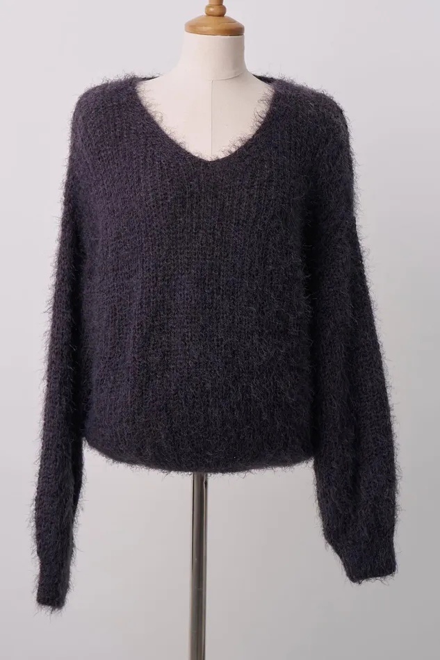 Storets Zoe Fuzzy Sweater Top Women Tops