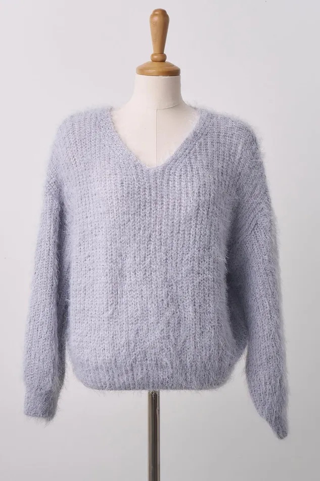 Storets Zoe Fuzzy Sweater Top Women Tops