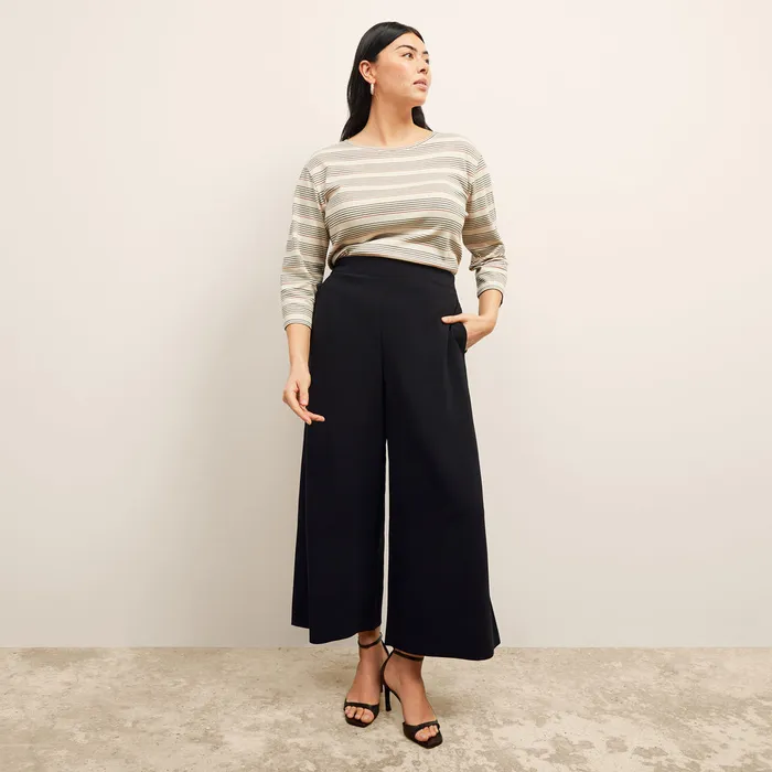 Suiting M M LaFleur Women The Elena Travel Culotte 8211 Everyday Crepe Black Everyday Crepe