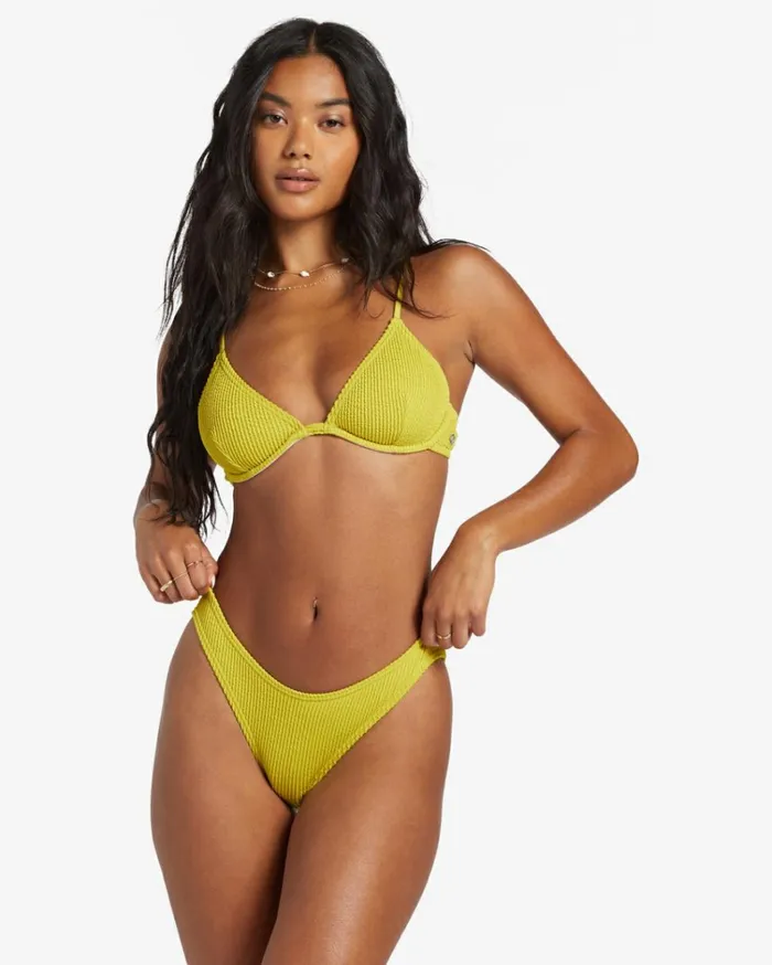 Summer High Reese Underwired Bikini Top Tart Lime Women Billabong Bikinis
