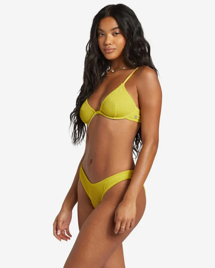 Summer High Reese Underwired Bikini Top Tart Lime Women Billabong Bikinis