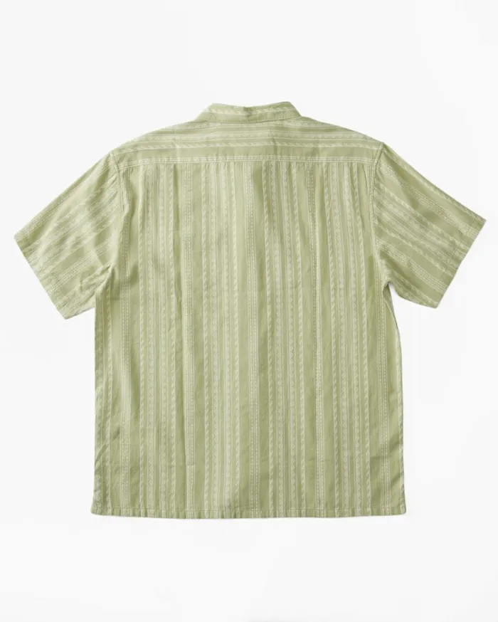 Sundays Jacquard Short Sleeve Shirt Sage Men Billabong Shirts