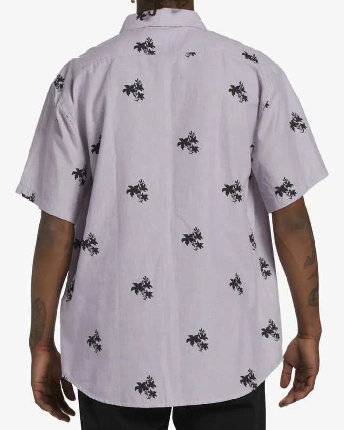 Sundays Mini Short Sleeve Shirt Plum Men Billabong Shirts