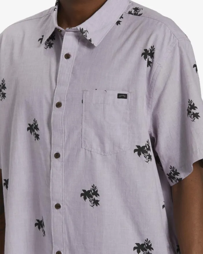 Sundays Mini Short Sleeve Shirt Plum Men Billabong Shirts