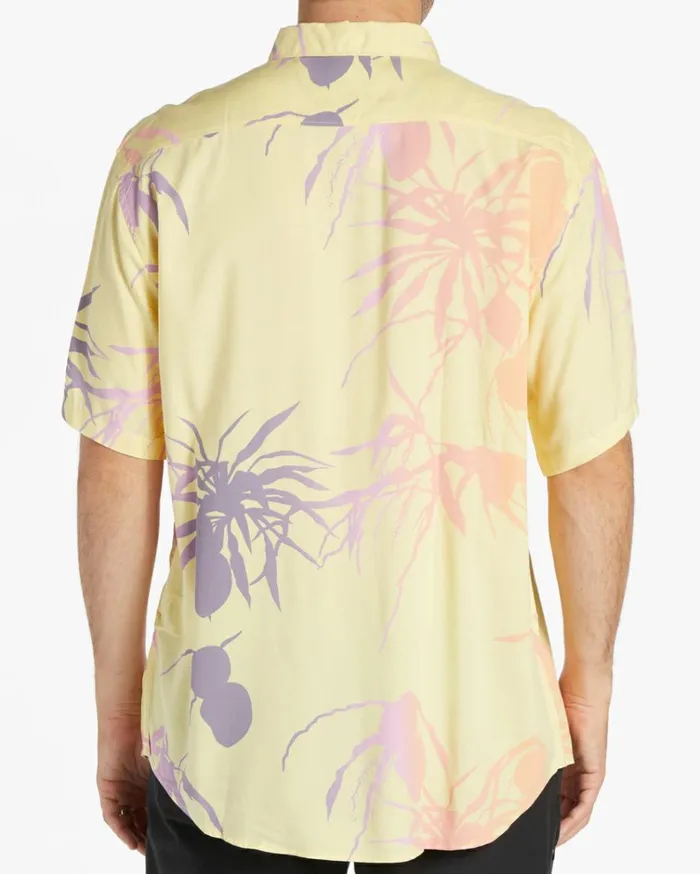 Sundays Short Sleeve Shirt Lemon Men Billabong Shirts