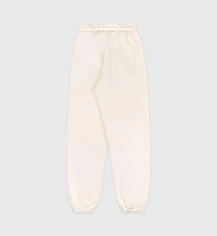 Sweatpants Women Sporty and Rich Serif Logo Sweatpant 8211 CreamNavy