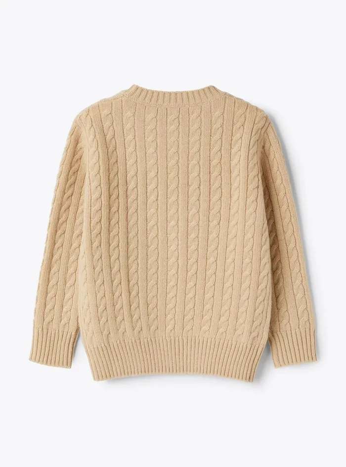 Sweatshirts And Sweaters Baby 036Boy 216Girl 216 Il Gufo Wool Cable Knit Sweater