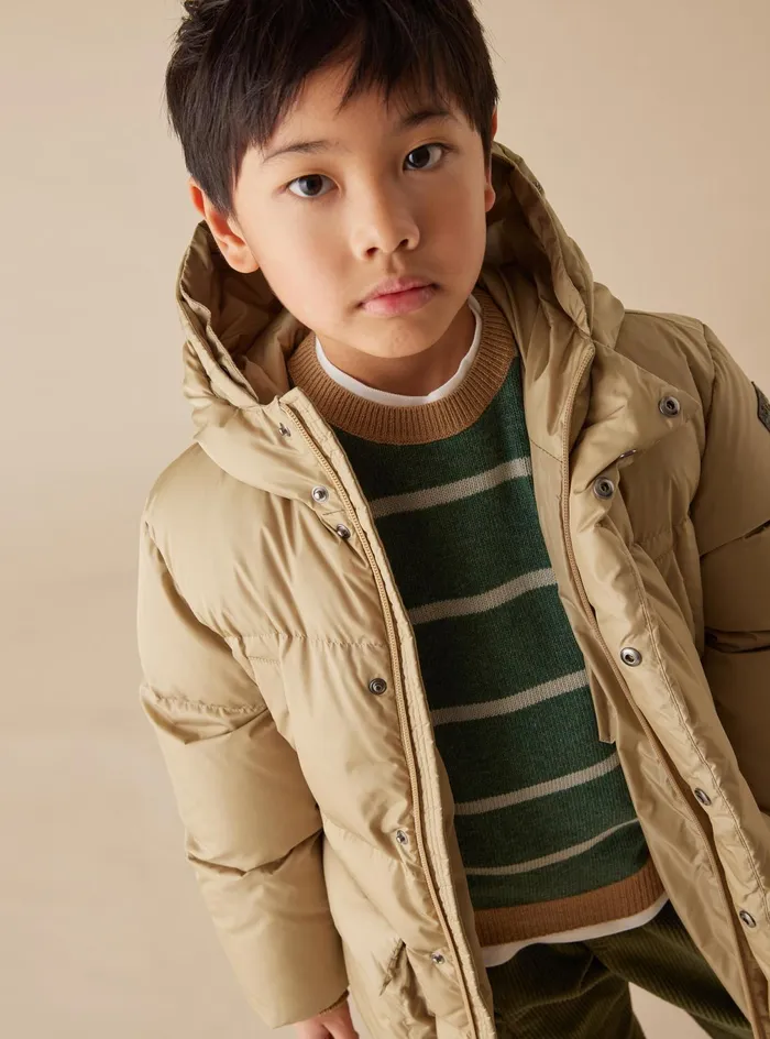 Sweatshirts And Sweaters Baby 036Boy 216 Il Gufo Wool Sweater With A Striped Pattern