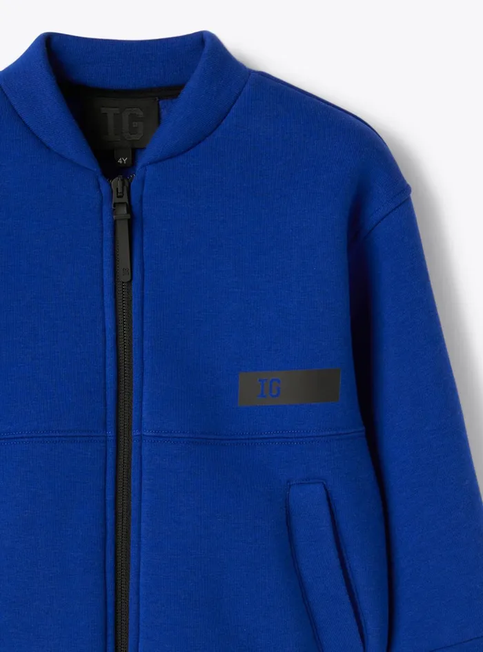 Sweatshirts Boy 216 Il Gufo Fleece Bomber Jacket