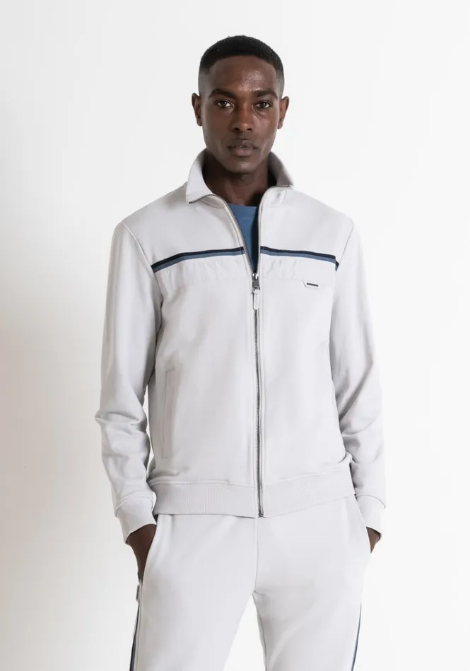 Sweatshirts Men Antony Morato Regular Fit Sweatshirt With Zip In Sustainable CottonBlend Fabric Ice Sweatshirts Men Antony Morato Regular Fit Sweatshirt With Zip In Sustainable CottonBlend Fabric Ice