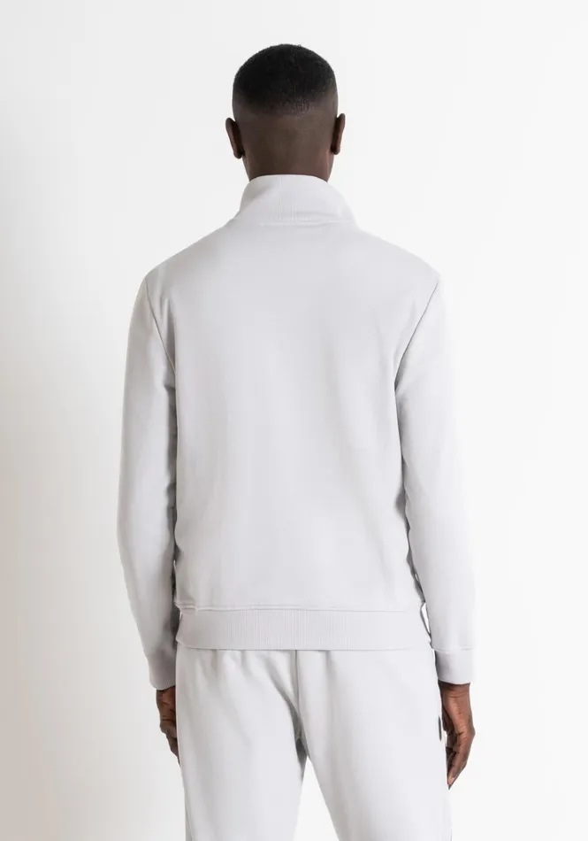 Sweatshirts Men Antony Morato Regular Fit Sweatshirt With Zip In Sustainable CottonBlend Fabric Ice