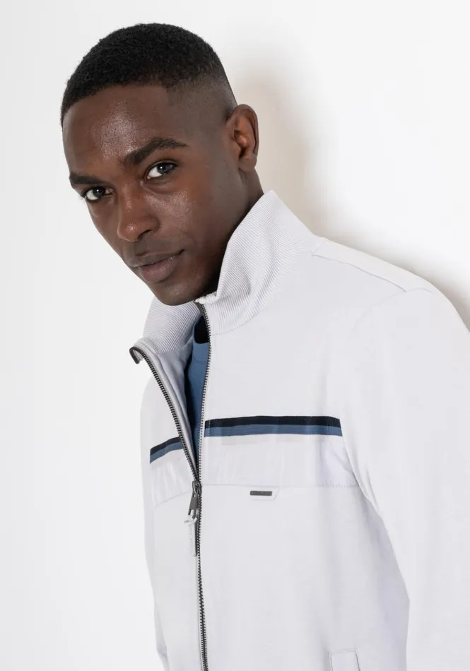 Sweatshirts Men Antony Morato Regular Fit Sweatshirt With Zip In Sustainable CottonBlend Fabric Ice