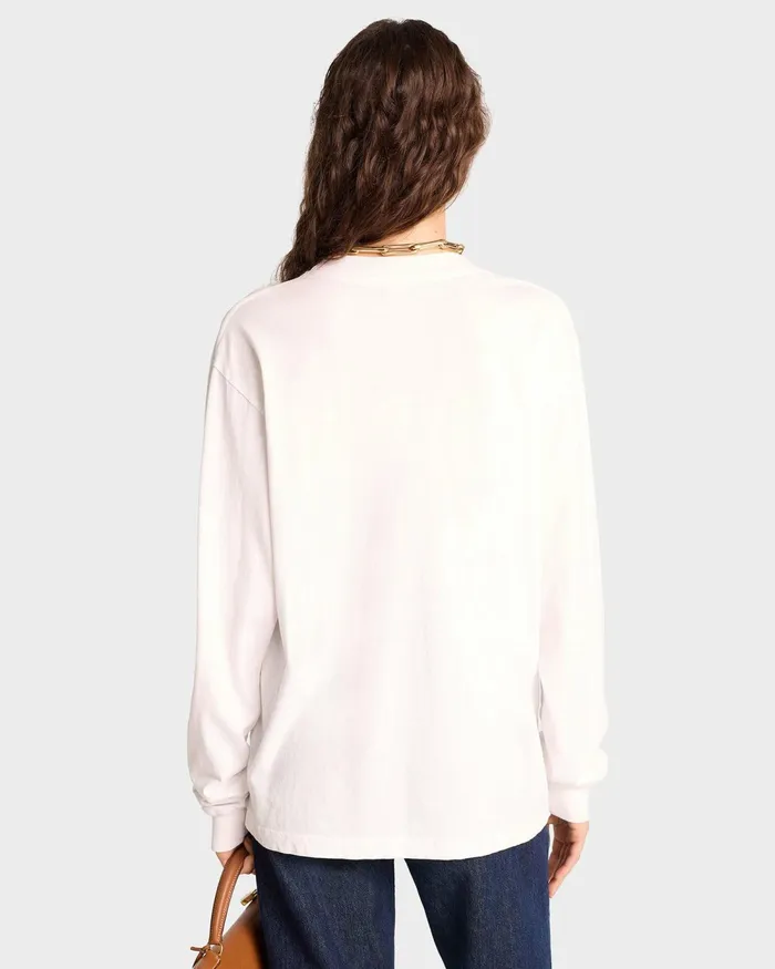 Sweatshirts Men Sporty and Rich Finish Line Longsleeve 8211 WhiteMulti