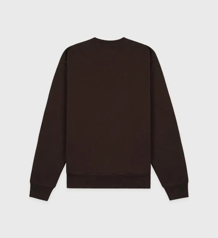 Sweatshirts Women Sporty and Rich Bristol Crest 100th Crewneck 8211 ChocolateCream