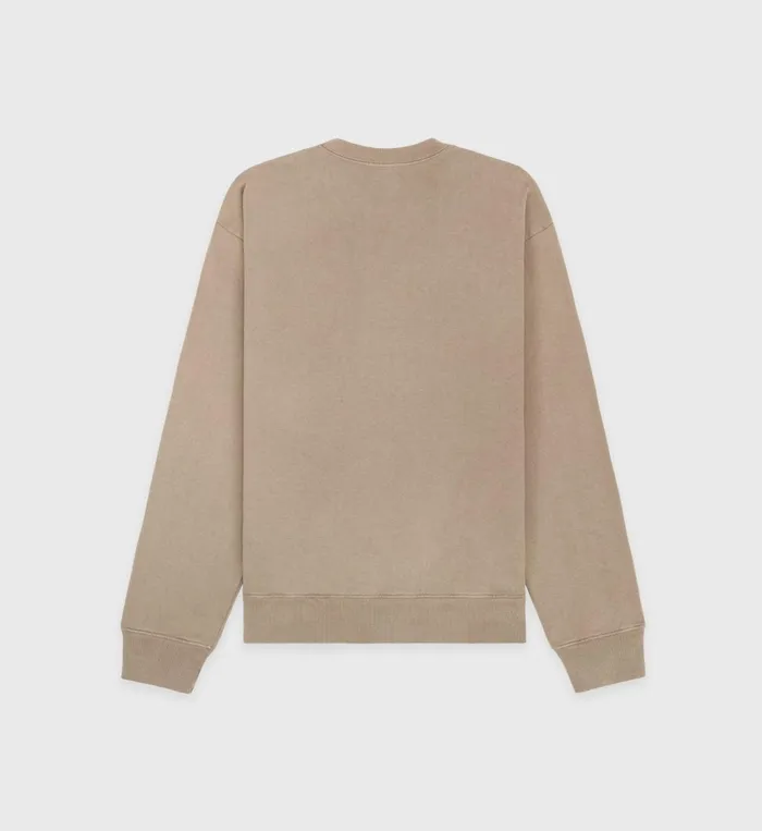 Sweatshirts Women Sporty and Rich Made In USA Crewneck 8211 EspressoWhite
