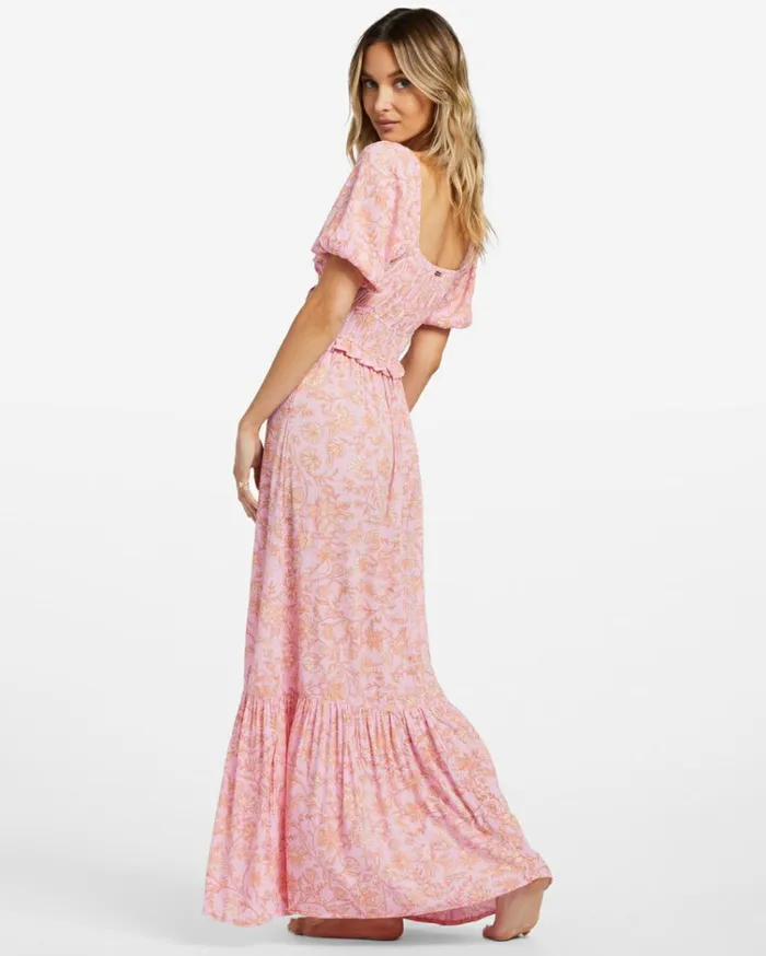 Sweet On You Maxi Dress Pink Trails Women Billabong Maxi Dresses