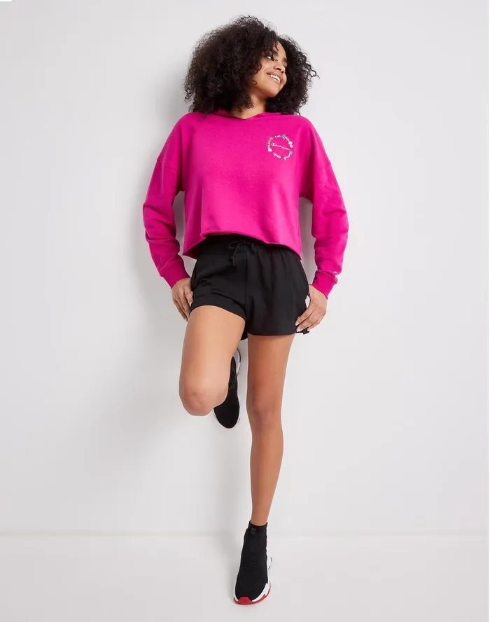 TShirt Shorts C Logo 3034 Black Women Champion Shorts