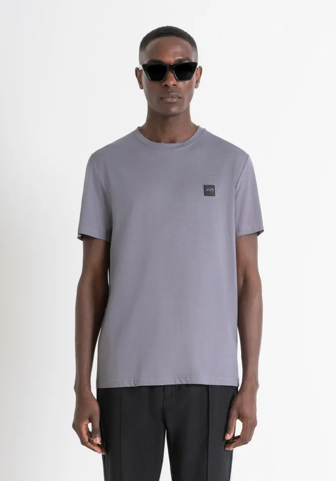 TShirts And Polo Men Antony Morato Regular Fit TShirt In Grey Sustainable ViscoseBlend Fabric Anthracite TShirts And Polo Men Antony Morato Regular Fit TShirt In Grey Sustainable ViscoseBlend Fabric Anthracite