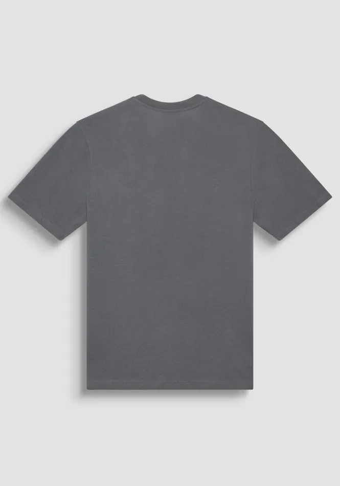 TShirts And Polo Men Antony Morato Relaxed Fit TShirt In Structured Jersey Cotton Anthracite