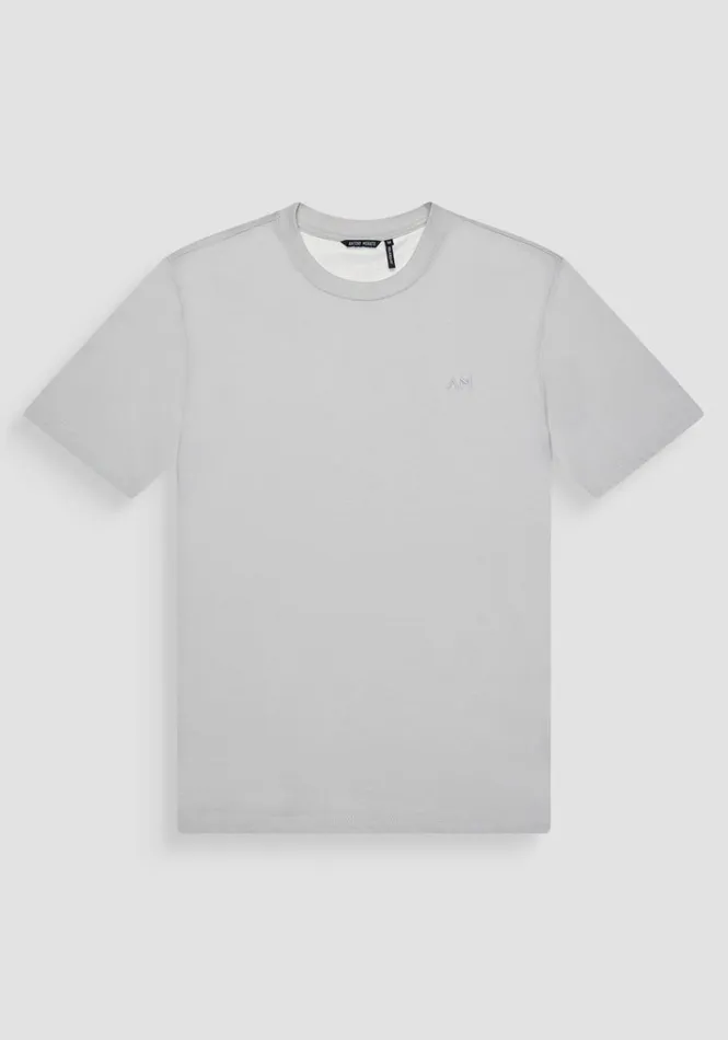TShirts And Polo Men Antony Morato Relaxed Fit TShirt In Structured Jersey Cotton Ice