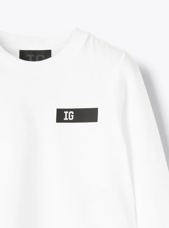 Tshirts Girl 216 Il Gufo Cropped Jersey Tshirt