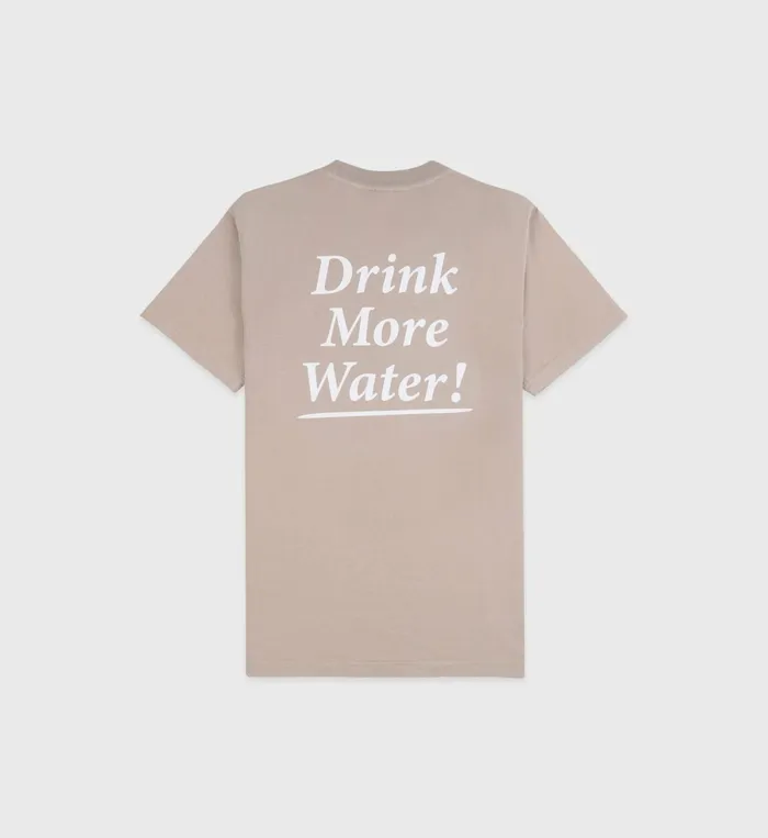 TShirts Men Sporty and Rich Drink More Water TShirt 8211 ElephantWhite