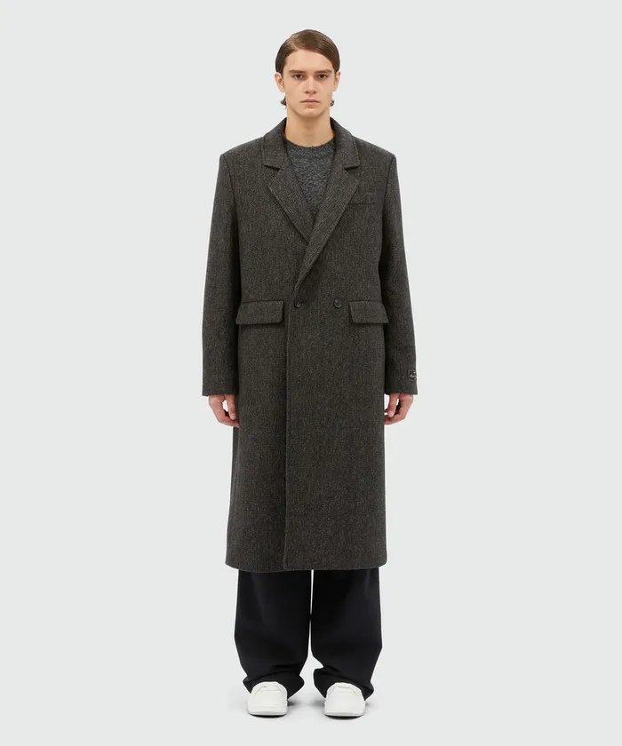 Tailoring Long Wool Coat Men MSGM Jackets Coats And Blazers