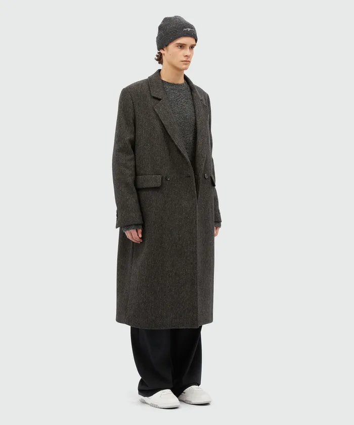 Tailoring Long Wool Coat Men MSGM Jackets Coats And Blazers