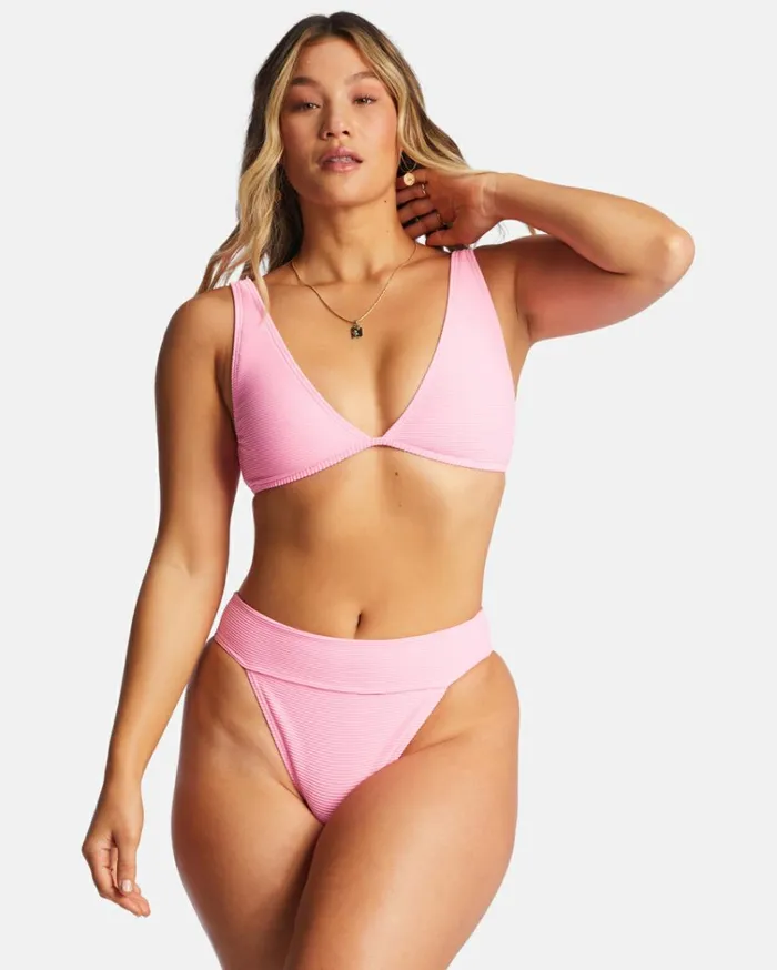 Tanlines Ava Tank Bikini Top Pink Daze Women Billabong Bikinis
