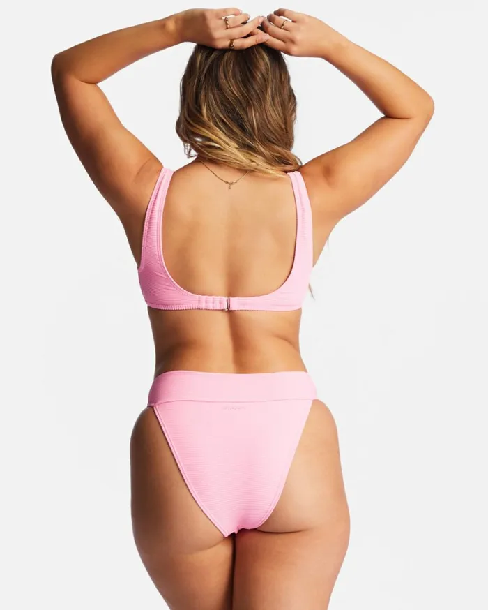 Tanlines Ava Tank Bikini Top Pink Daze Women Billabong Bikinis