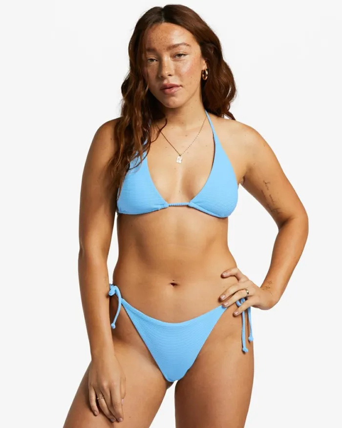Tanlines Tie Side Tanga Bikini Bottoms Summer Sky Women Billabong Bikinis