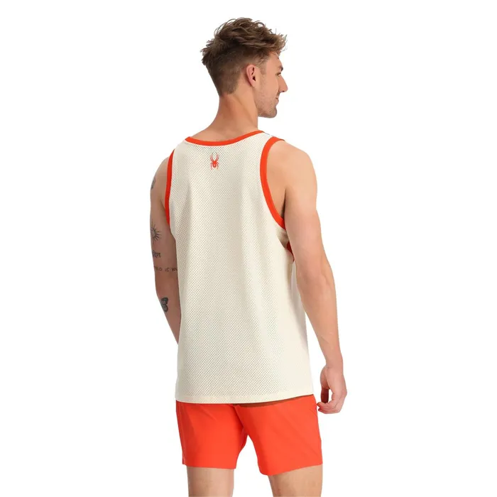 Tees and Tanks Mens Spyder Olson Tank 50 UPF 8211 Greige