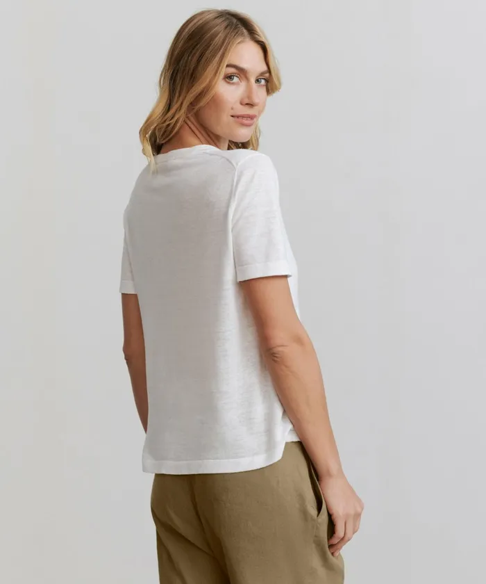 Tees and Tanks Women Jenni Kayne Summer Basic Tee White
