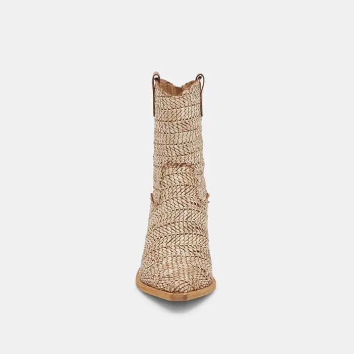 Texin Booties Brown Multi Raffia Women Dolce Vita Boots and Booties