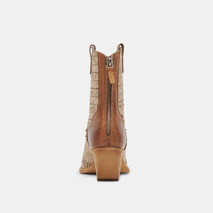 Texin Booties Brown Multi Raffia Women Dolce Vita Boots and Booties