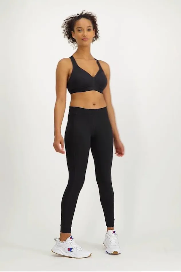 The Curvy Sports Bra C Logo Black Women Champion Sports Bras and Bralettes