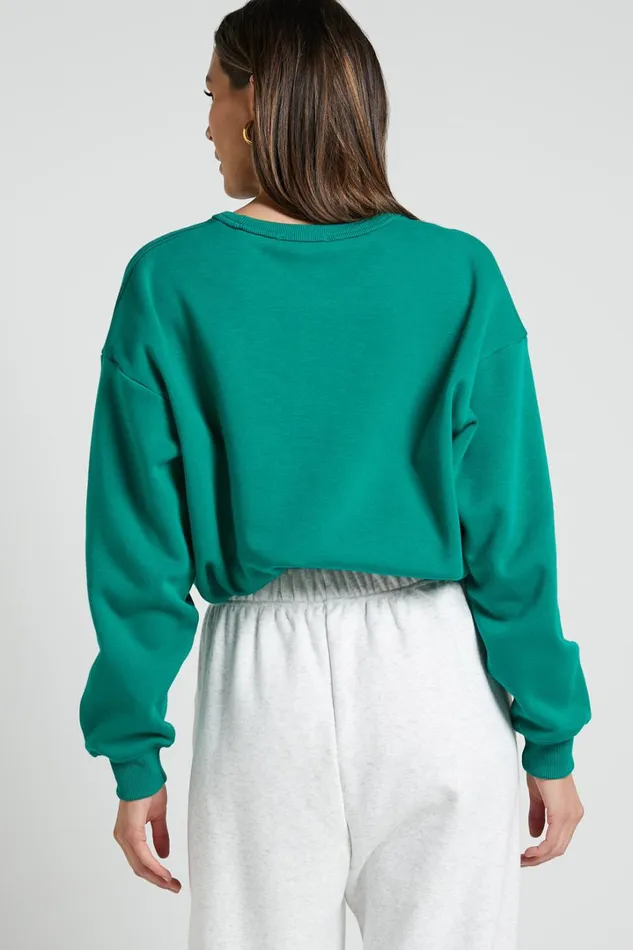 The Hunger Project X Showpo 8211 THP Crew Neck Sweatshirt In Green Women Showpo Activewear